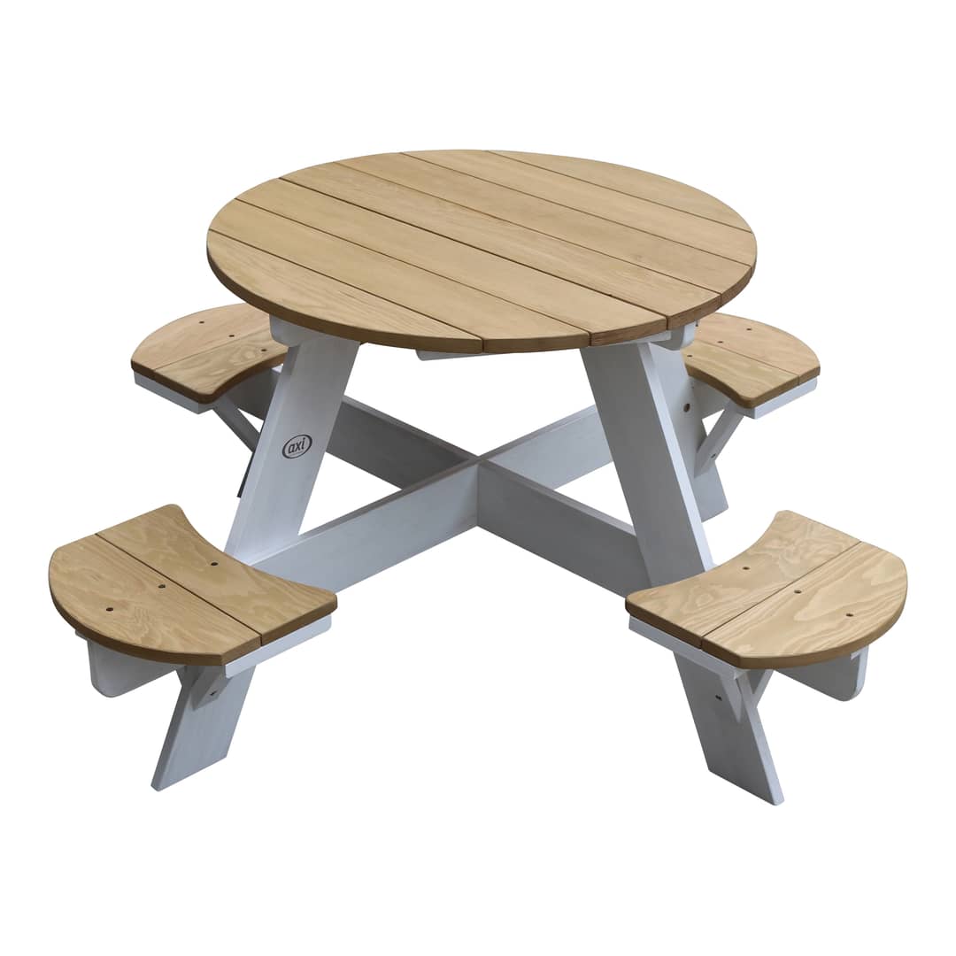 AXI UFO Picnic Table Round - Brown/White