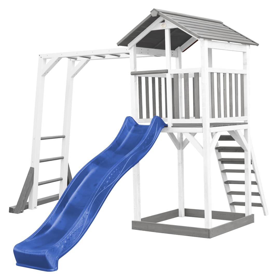 AXI Beach Tower with Climbing Frame Grey/White