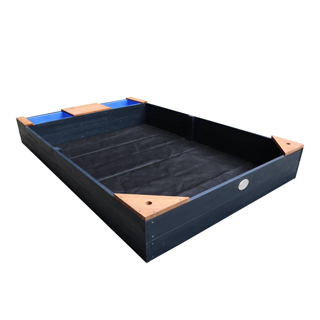 AXI Kelly Sandbox with Bins and Bench - 180 x 115 cm