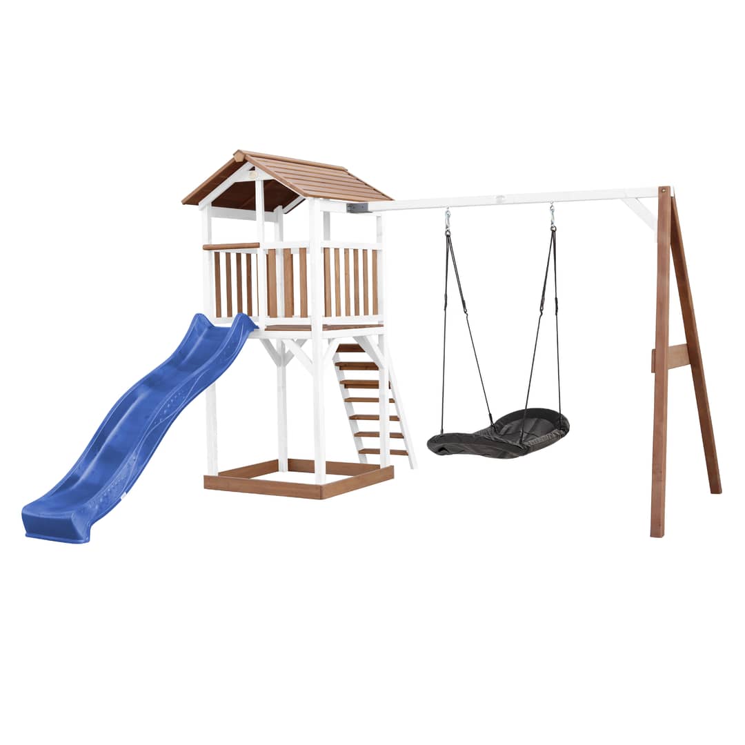AXI Beach Tower with Roxy Nest Swing Set Brown/White