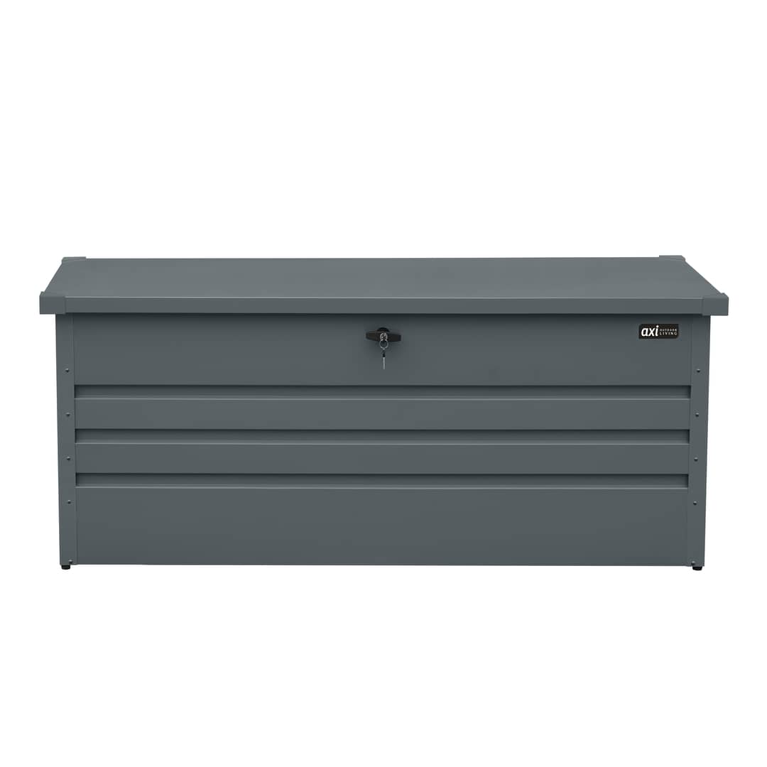 AXI Miles Metal Storage Box 600 Anthracite - 165x70x62cm