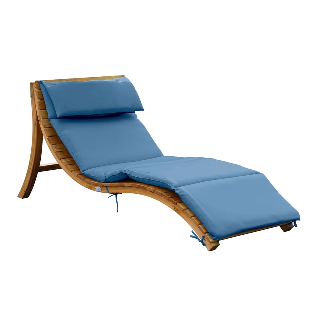 AXI Salina sun lounger with removable canopy Blue