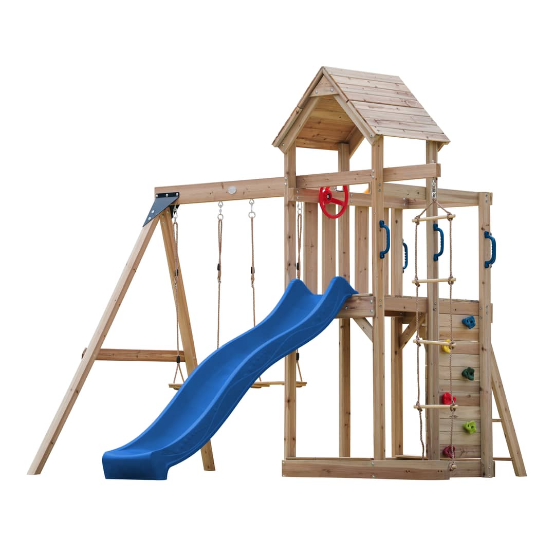 AXI Moos Climbing Frame with Double Swing Set