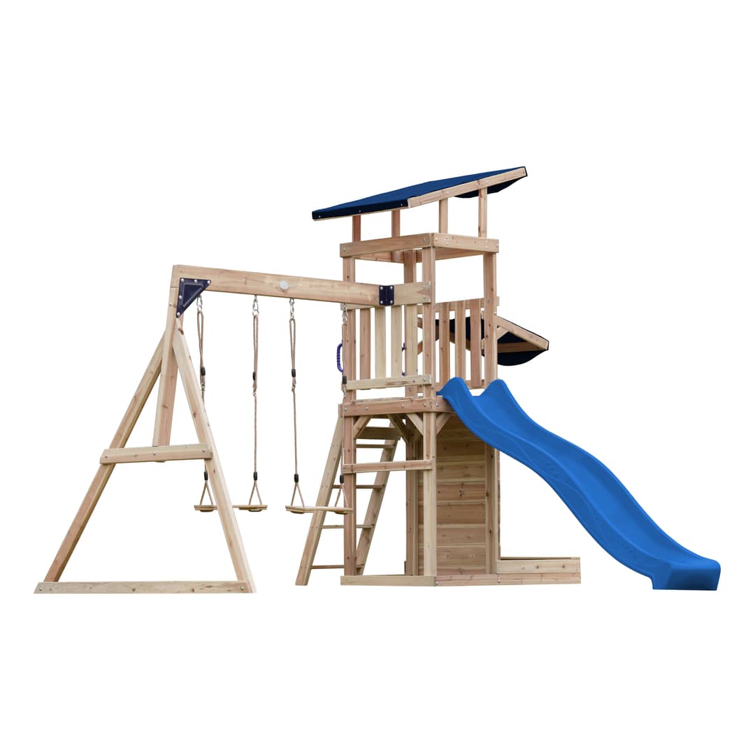 AXI Malik Climbing Frame with Double Swing Set