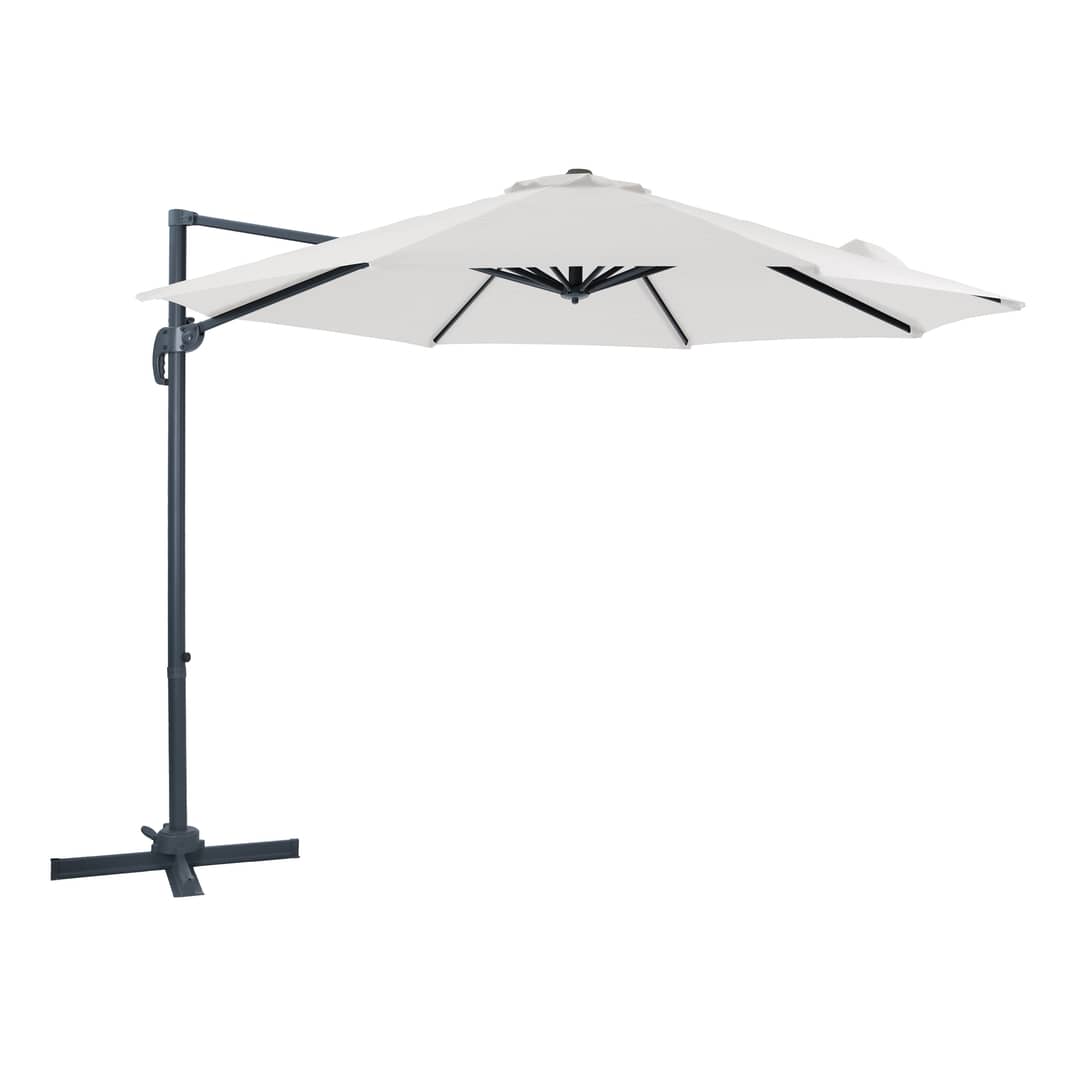 AXI Marisol Cantilever Parasol Ø 300cm Round - Grey