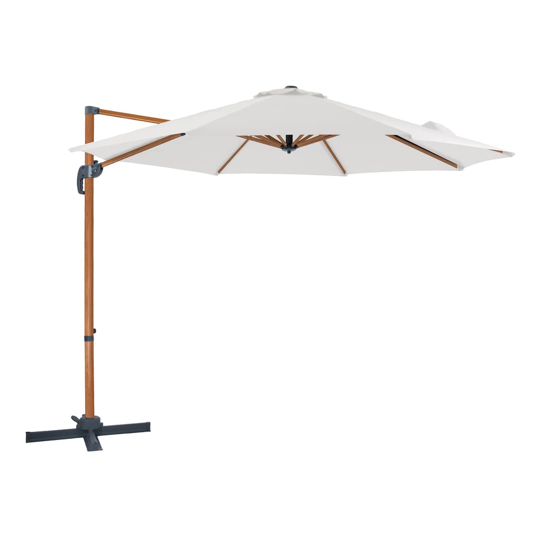 AXI Marisol Cantilever Parasol Ø 300cm Round - Wood-look