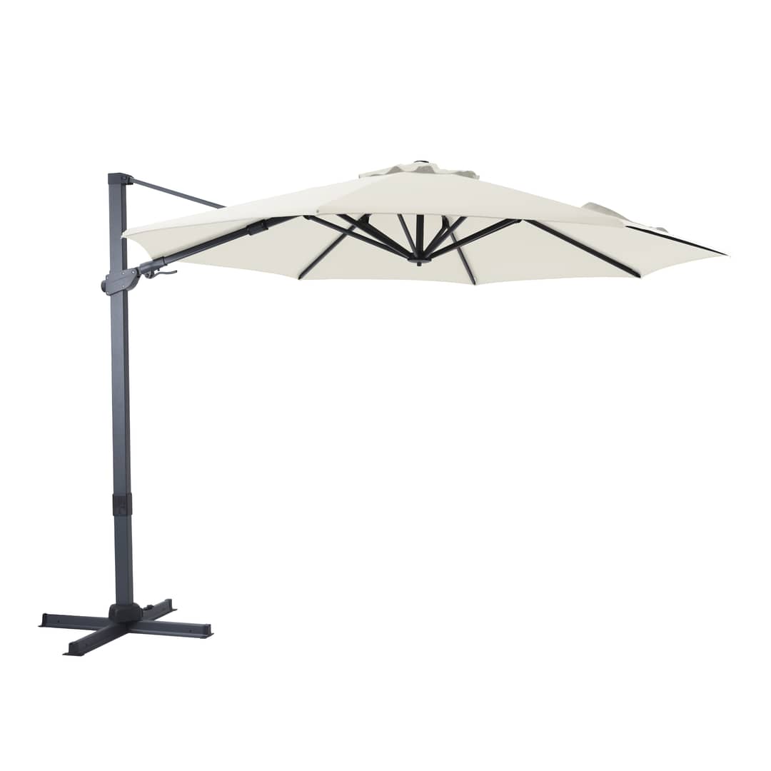 AXI Cyrus Premium Cantilever Parasol Ø 300cm Round - Grey