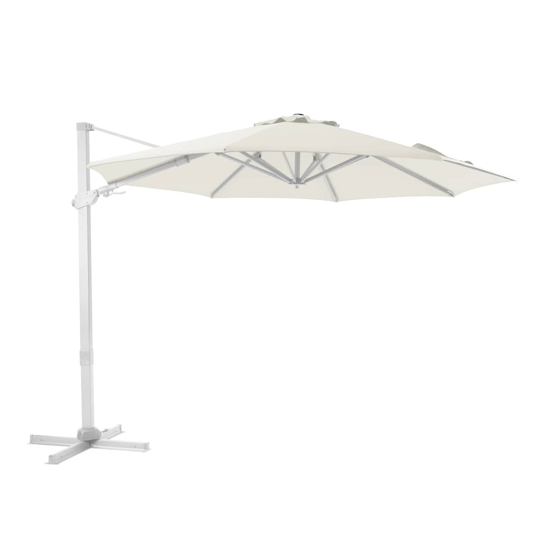 AXI Cyrus Premium Cantilever Parasol Ø 300cm Round - White