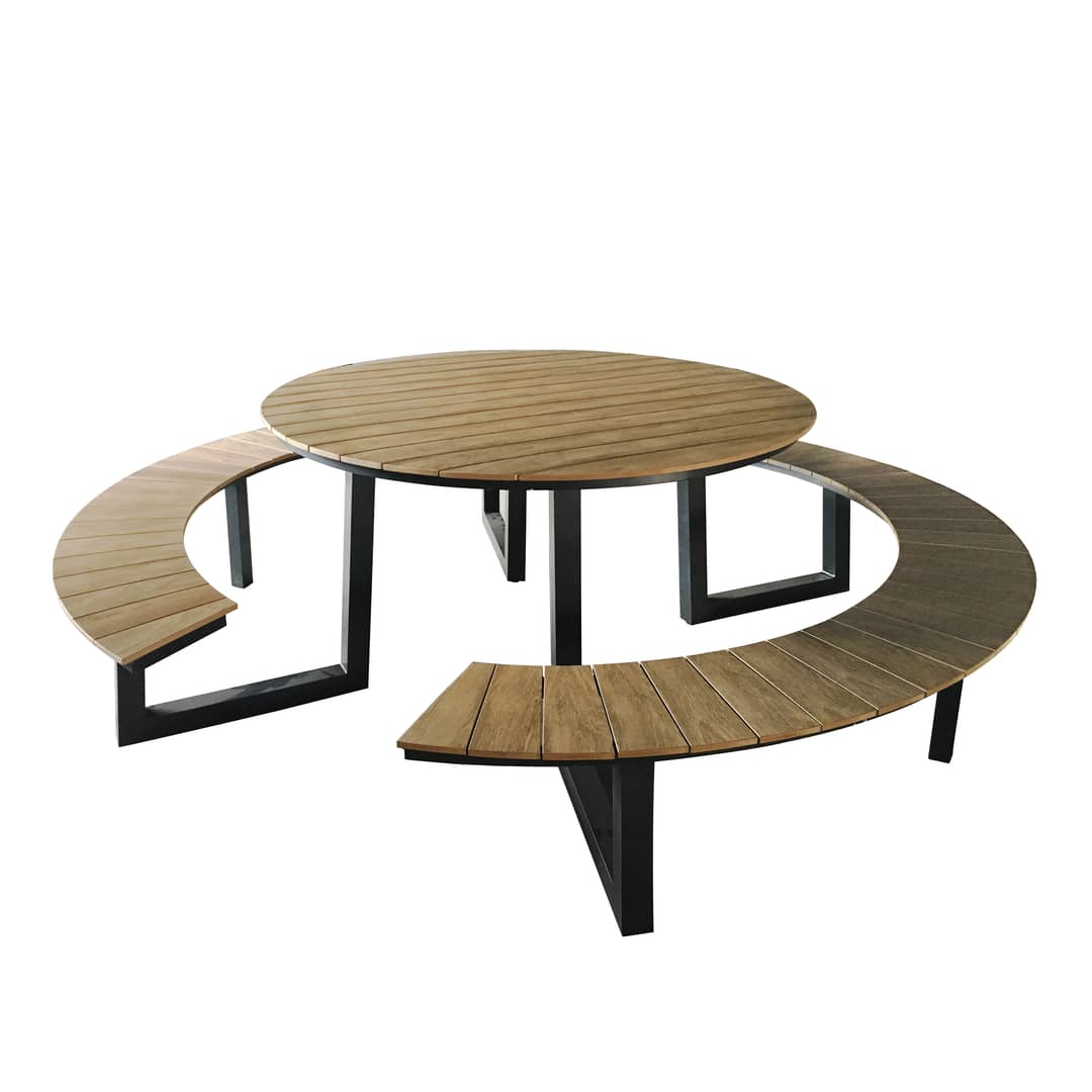 AXI Taco Picnic Table with 2 benches Round