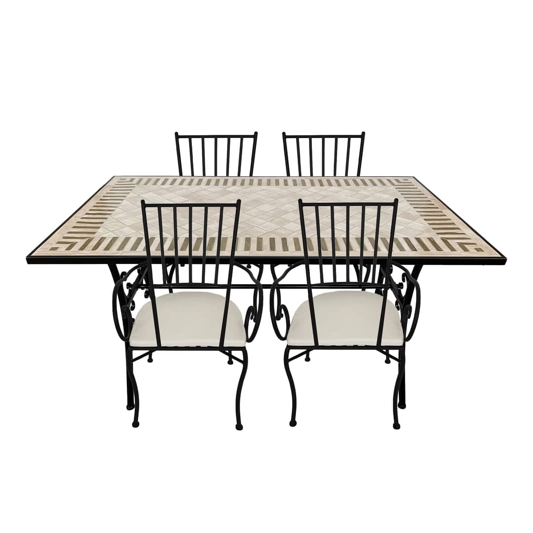 AXI Leonie 5-piece Bistro Set Mosaic - Tuscan Style