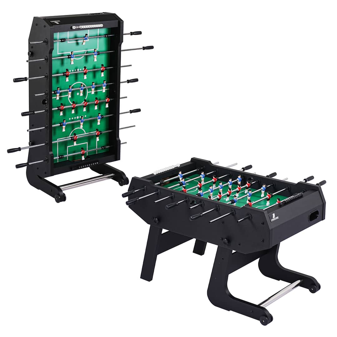 Cougar Powerkick Pro Folding Football Table Black –