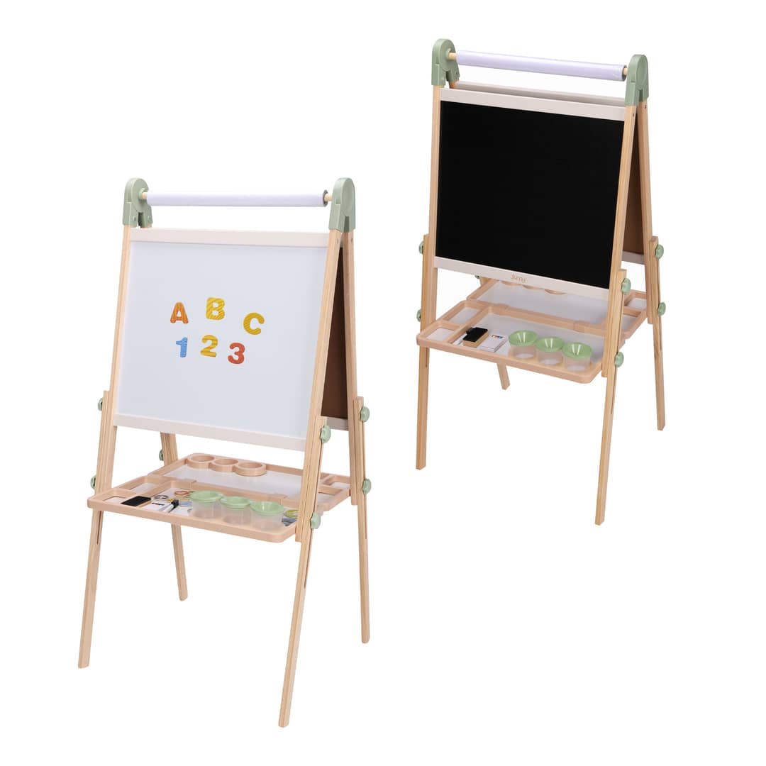 Sunny Luna Activity Easel – Natural Brown