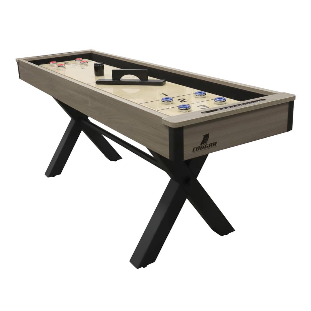 Cougar Mason American Shuffleboard Table Oak/Black