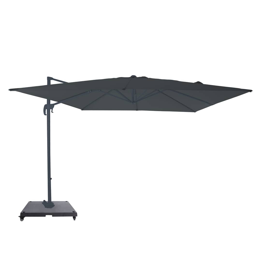 AXI Nima Cantilever Parasol 300x300 cm incl. Parasol Base with Wheels Anthracite