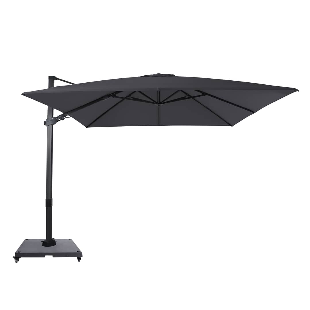 AXI Apollo Premium Cantilever Parasol 300x300cm incl. granite base with wheels Anthracite