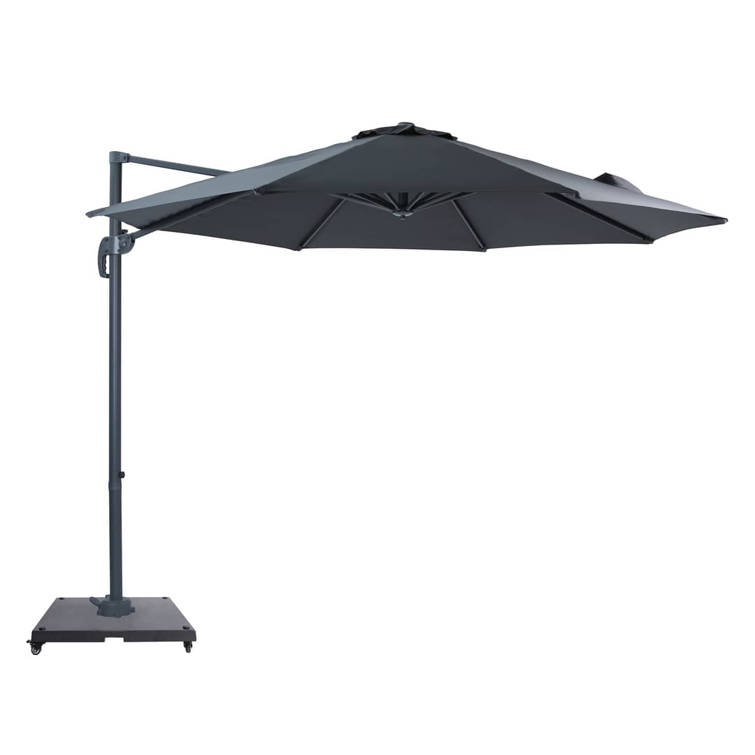 AXI Marisol Cantilever Parasol Ø 300cm incl. parasol base with wheels Anthracite