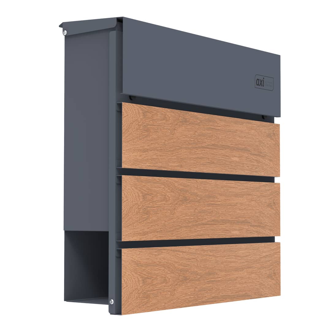 AXI Jake Metal Letterbox Anthracite