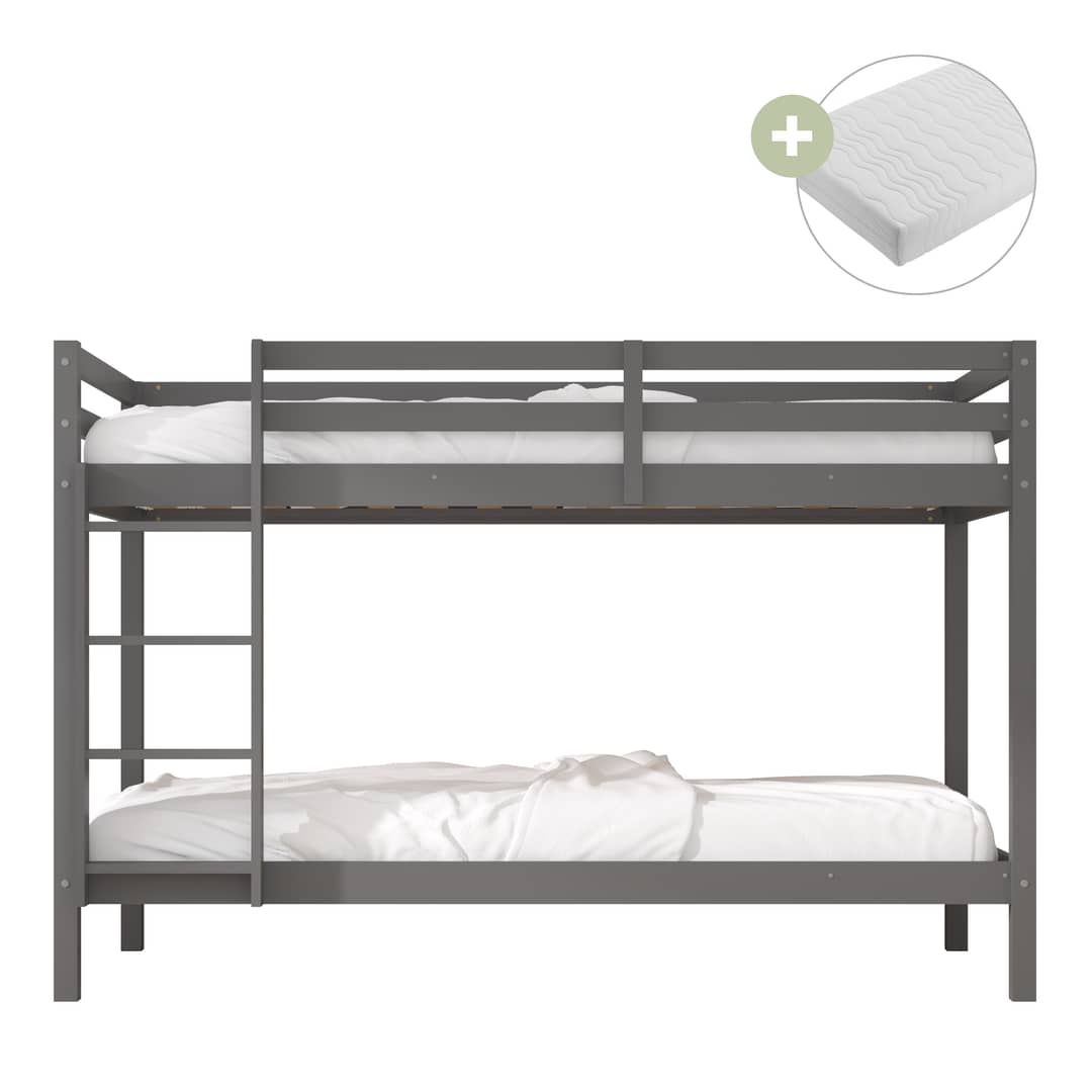 Sunny Jip Bunk Bed Grey – With 2 Mattresses