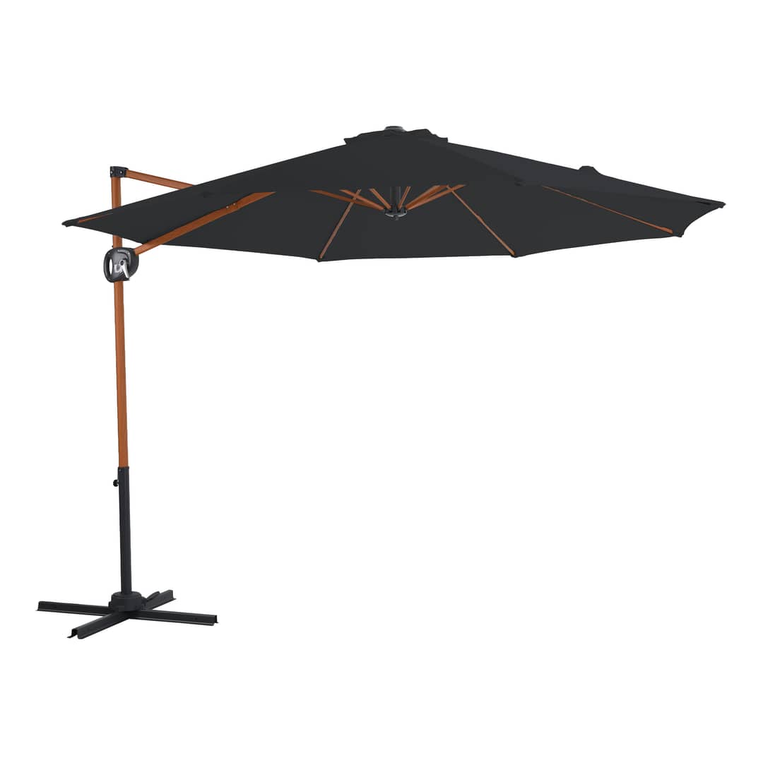 AXI Solea Cantilever Parasol Ø 300cm Wood-look