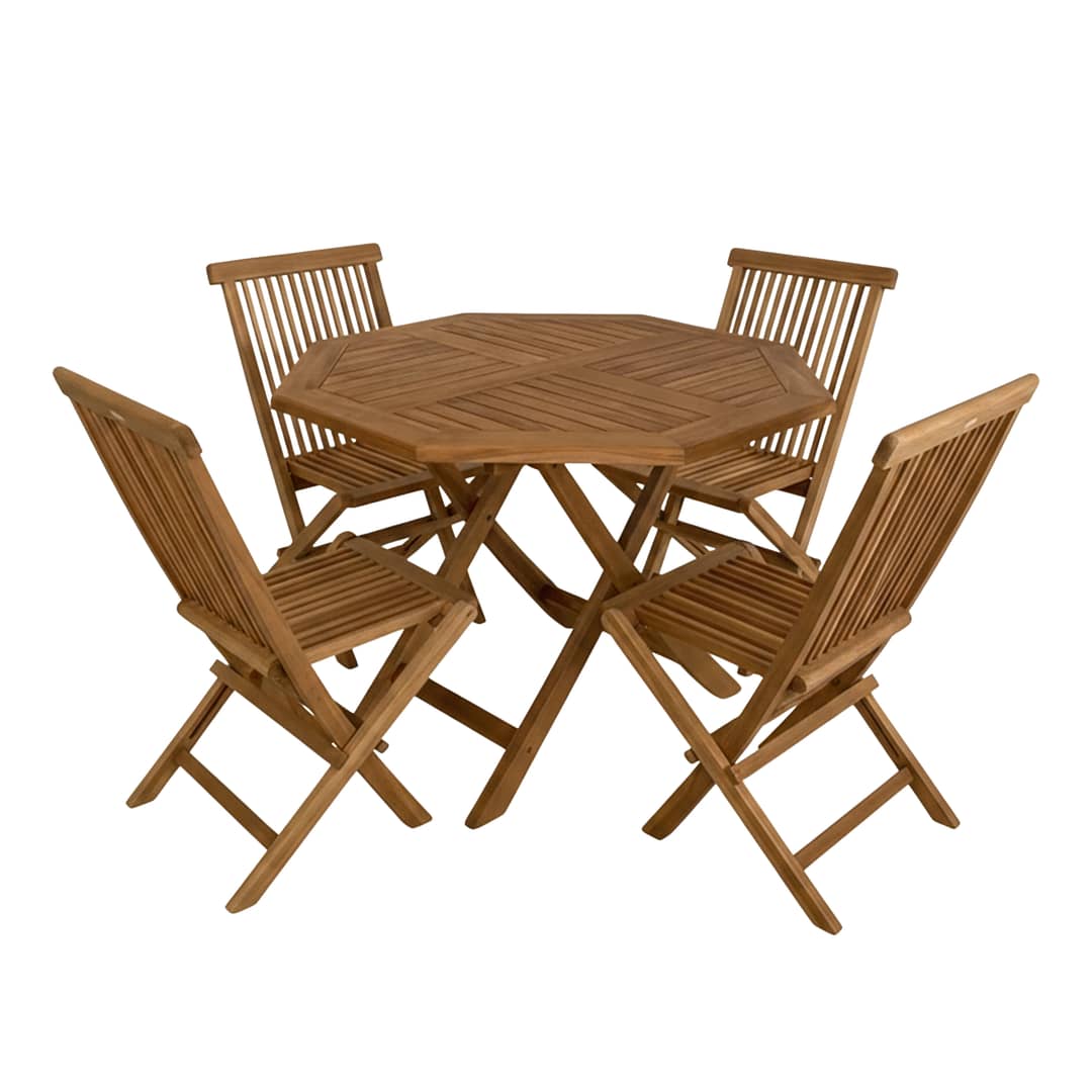 AXI Sana/Mina 100 cm Garden Set 5-piece Teak - Foldable