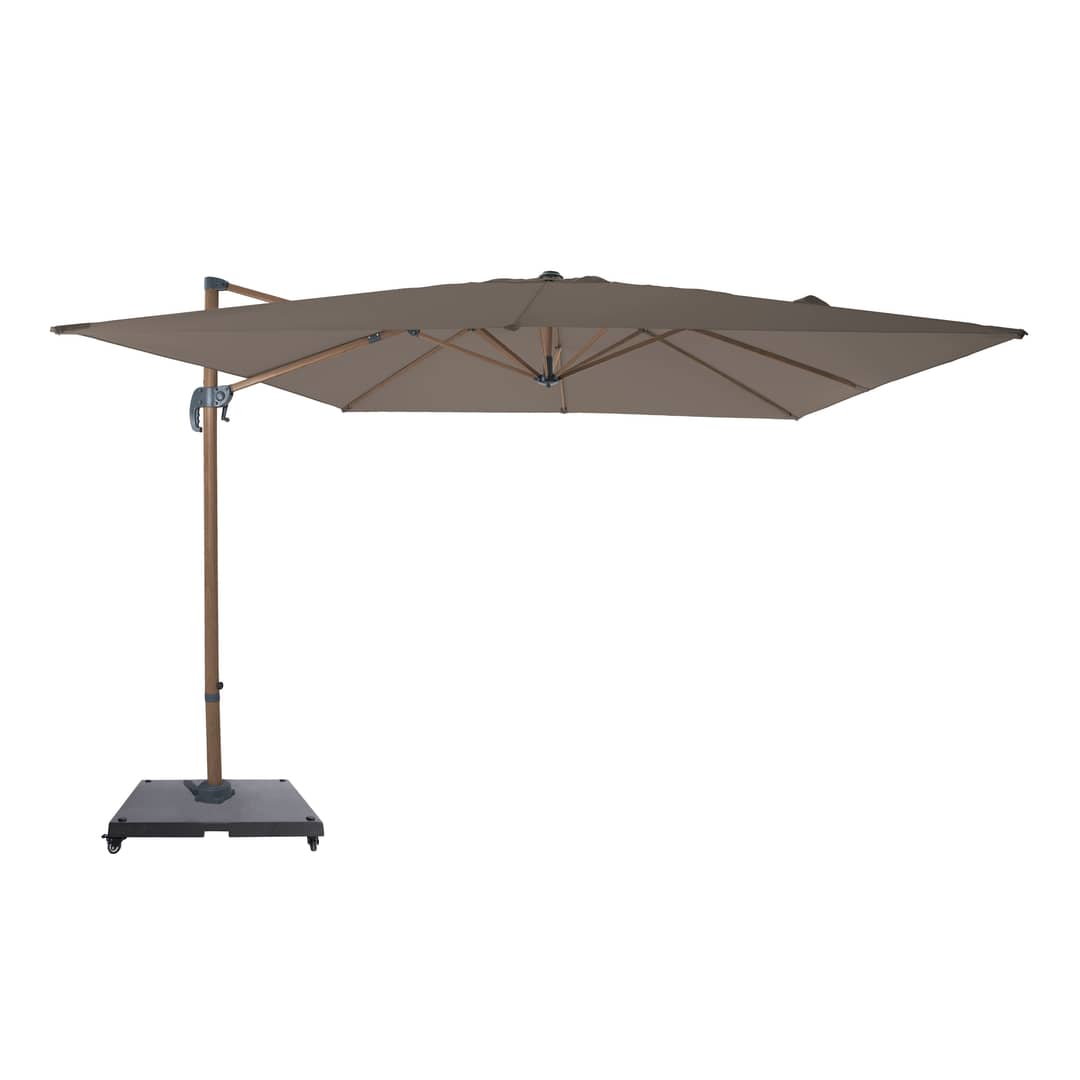 AXI Nima Cantilever Parasol 300x300 cm incl. Parasol Base with Wheels Oaklook