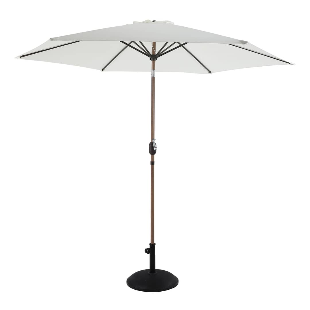 AXI Noor Centre Pole Parasol Ø 300cm incl. parasol base Oak-look